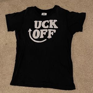 UNIF distressed *UCK OFF t-shirt